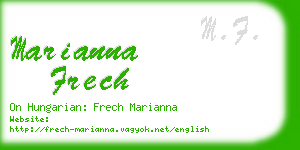 marianna frech business card